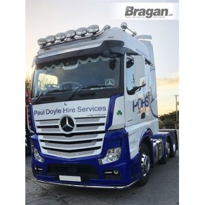 Bragan™ Roof Bar + Flush Leds + Spots For Mercedes Actros Mp4 Big Space Stainless Steel Bragan™ Roof Bar + Flush Leds + Spots For Mercedes Actros Mp4 Big Space Stainless Steel