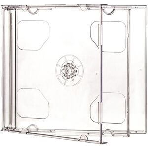 Dragontrading® 100 × Double Clear Cd Jewel Cases For 2 Discs Plastic Transparent Cases Dragontrading® 100 × Double Clear Cd Jewel Cases For 2 Discs Plastic Transparent Cases