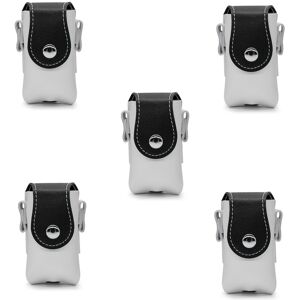 Sodial 5x(Black+white Bag, Portable Bag, Pu Leather Box Bag E4s7)1089 Sodial 5x(Black+white Bag, Portable Bag, Pu Leather Box Bag E4s7)1089