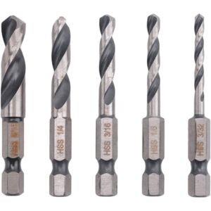 Sodial 4x(1/4 Hex Shank Drill Bit Set 5pcs Stubby Drill Bit Set For Metal M2 Short5528 Sodial 4x(1/4 Hex Shank Drill Bit Set 5pcs Stubby Drill Bit Set For Metal M2 Short5528