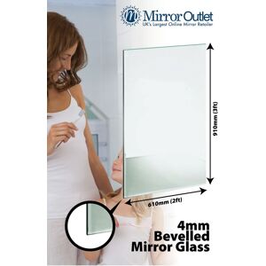 Mirroroutlet Bevelled Bathroom Mirror Glass 4mm Thick 3ft X 2ft 91cm X 61cm Mirroroutlet Bevelled Bathroom Mirror Glass 4mm Thick 3ft X 2ft 91cm X 61cm