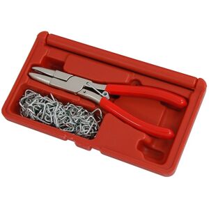 Neilsen Hog Ring Plier Set With 100 Hog Rings Upholstery Seat Cover Trim Fitting Tool Neilsen Hog Ring Plier Set With 100 Hog Rings Upholstery Seat Cover Trim Fitting Tool