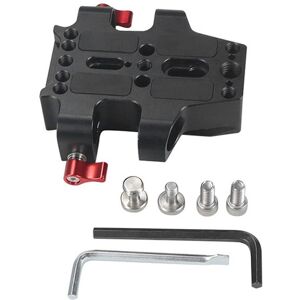 Sodial 3x(Universal Base Plate With Dual 15mm Pole Rail Clamps For Camera Cage6291 Sodial 3x(Universal Base Plate With Dual 15mm Pole Rail Clamps For Camera Cage6291