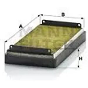 Cabin Filter Behind The Glove Compartment Fp 2745-2 Mann-Filter For Maybach Cabin Filter Behind The Glove Compartment Fp 2745-2 Mann-Filter For Maybach