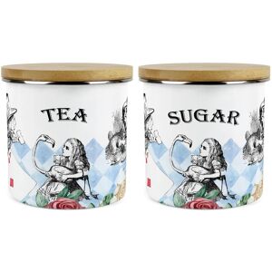 Purely Home Alice'S Adventures In Wonderland Tea & Sugar Canisters - Kitchen Gift Set Purely Home Alice'S Adventures In Wonderland Tea & Sugar Canisters - Kitchen Gift Set