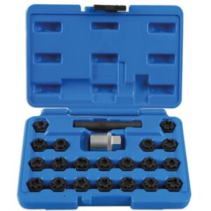 Laser Tools Locking Wheel Nut Key Set 22pc - For Vag 7108 Laser Tools Locking Wheel Nut Key Set 22pc - For Vag 7108
