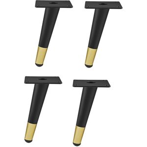 Sodial 2x(4pcs Legs For Metal Furniture Black And Gold Sofa Bed Iron Table Foot7728 Sodial 2x(4pcs Legs For Metal Furniture Black And Gold Sofa Bed Iron Table Foot7728