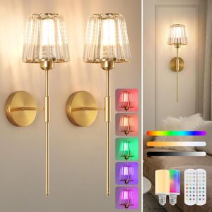 Battery Operated Wall Sconce With Remote And Dimmable Rgb,5000mah Rechargeable W Battery Operated Wall Sconce With Remote And Dimmable Rgb,5000mah Rechargeable W