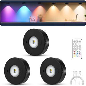 Rechargeable Led Cupboard Light, Usb Wireless Rgb Puck Light, Battery Operated S Rechargeable Led Cupboard Light, Usb Wireless Rgb Puck Light, Battery Operated S