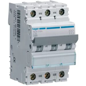 Hager Ncn350a Automatic Magnetic Circuit Breaker 3p 3 Poles 3x50a 10 Ka Curve Hager Ncn350a Automatic Magnetic Circuit Breaker 3p 3 Poles 3x50a 10 Ka Curve