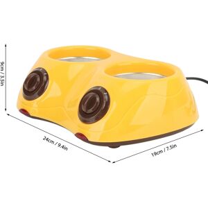 Double Pot Electric Chocolate Melting Fondue Machine Adjustable Temperature Double Pot Electric Chocolate Melting Fondue Machine Adjustable Temperature