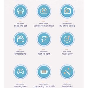 Instant Print Camera For Kids 2.4 Inch Ips Hd Screen 1080p Dualens 8x Digital Zo Instant Print Camera For Kids 2.4 Inch Ips Hd Screen 1080p Dualens 8x Digital Zo