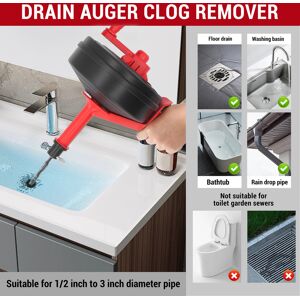 .›drain Auger Manganese Steel Spring Multipurpose Plumbing Pipe Unblocker Clog R .›drain Auger Manganese Steel Spring Multipurpose Plumbing Pipe Unblocker Clog R