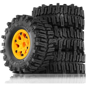 4pcs 130mm 2.2inch Beadlock Wheel Rim Rubber Tire Set For 1/10 Rc Crawler7138 4pcs 130mm 2.2inch Beadlock Wheel Rim Rubber Tire Set For 1/10 Rc Crawler7138