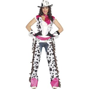 Fiestas Guirca Womens/ladies Rodeo Cowgirl Costume Set / M White/black Fg1086 Fiestas Guirca Womens/ladies Rodeo Cowgirl Costume Set / M White/black Fg1086