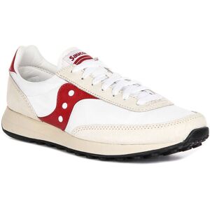 Saucony 80 Full Length Eva Midsole Lace Up Womens Trainer In Red White Uk 3 - 11 Saucony 80 Full Length Eva Midsole Lace Up Womens Trainer In Red White Uk 3 - 11