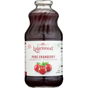 Lakewood Organic Juice Cranberry Pure Case Of 6 X 32 Oz Lakewood Organic Juice Cranberry Pure Case Of 6 X 32 Oz