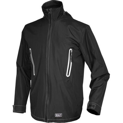 Thatcable 5v Heated Rain Jacket - Carbon Fibre Heating Elements - Small - Waterproof Thatcable 5v Heated Rain Jacket - Carbon Fibre Heating Elements - Small - Waterproof