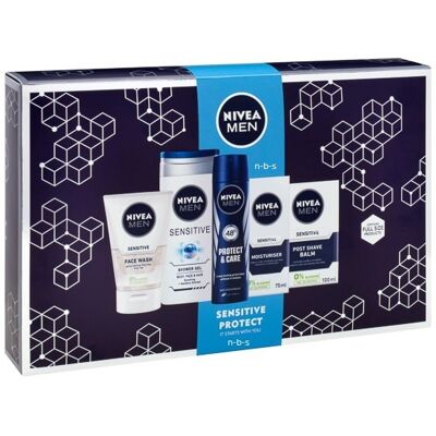 Nivea Men Sensitive Regime Gift Set, 5-Pieces Kit Tray Christmas 2022 Gift Nivea Men Sensitive Regime Gift Set, 5-Pieces Kit Tray Christmas 2022 Gift