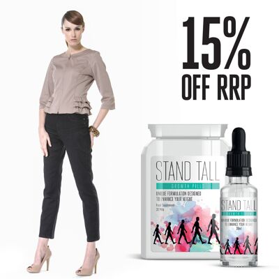 Measure Up - Stand Tall Stand Growth Pills & Growth Serum Supermodel Long Legs Measure Up - Stand Tall Stand Growth Pills & Growth Serum Supermodel Long Legs