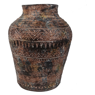 Leaf Aztec Vase - Fibreglass Planter - 40cm Leaf Aztec Vase - Fibreglass Planter - 40cm