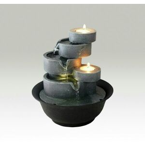 Primrose 19cm Tabletop Cascading Pots Design Garden Water Feature With Leds Primrose 19cm Tabletop Cascading Pots Design Garden Water Feature With Leds