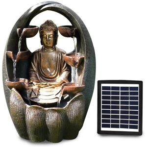 Geezy Solar Water Fountain Led Golden Buddha Solar Water Feature Garden Decoration Geezy Solar Water Fountain Led Golden Buddha Solar Water Feature Garden Decoration
