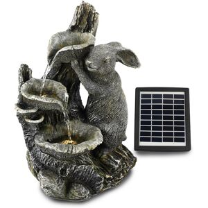 Geezy Solar Water Fountain Led Rabbit Solar Water Feature Home Garden Decoration Geezy Solar Water Fountain Led Rabbit Solar Water Feature Home Garden Decoration