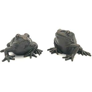 London Ornaments Large Frog Figurines Set Of 2 - Garden Decor, Outdoor Statues London Ornaments Large Frog Figurines Set Of 2 - Garden Decor, Outdoor Statues