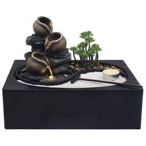 Lesser & Pavey Indoor Water Fountain Zen Outdoor Garden Waterflow Feature Led Decor Polyresin Lesser & Pavey Indoor Water Fountain Zen Outdoor Garden Waterflow Feature Led Decor Polyresin