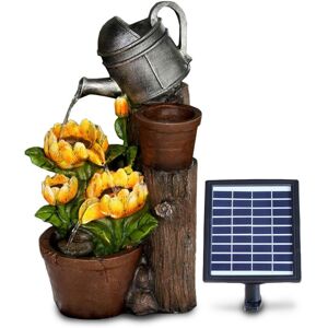 Geezy Solar Water Fountain Led Sunflower Solar Water Feature Home Garden Decoration Geezy Solar Water Fountain Led Sunflower Solar Water Feature Home Garden Decoration