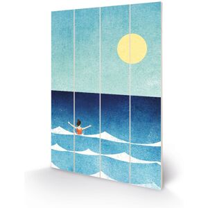 Henry Rivers - Sea Swim - Official 40 X 59cm Wooden Wall Art Print Henry Rivers - Sea Swim - Official 40 X 59cm Wooden Wall Art Print