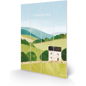 Henry Rivers - Yorkshire - Official 40 X 59cm Wooden Wall Art Print Henry Rivers - Yorkshire - Official 40 X 59cm Wooden Wall Art Print