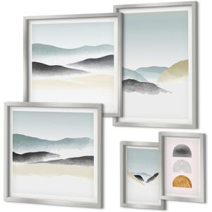 Coloray Framed Pictures Home Wall Decoration Abstract Nature Landscapes Silver Frame Coloray Framed Pictures Home Wall Decoration Abstract Nature Landscapes Silver Frame