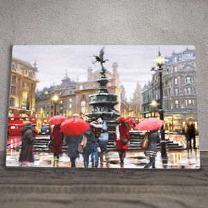 Global Designs Piccadilly London Ceramic Tile Picture Souvenir Plaque Wall Art Macneil Studios Global Designs Piccadilly London Ceramic Tile Picture Souvenir Plaque Wall Art Macneil Studios