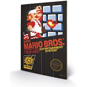 Pyramid International Sw11295p Super Mario Bros. Nes Cover Wood Print , Multi-Co Pyramid International Sw11295p Super Mario Bros. Nes Cover Wood Print , Multi-Co