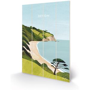 Henry Rivers - Devon, Blackpool Sands - Official 40 X 59cm Wooden Wall Art Print Henry Rivers - Devon, Blackpool Sands - Official 40 X 59cm Wooden Wall Art Print