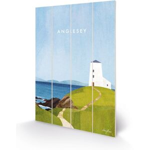 Henry Rivers - Anglesey, Twr Mawr Lighthouse - 40 X 59cm Wooden Wall Art Print Henry Rivers - Anglesey, Twr Mawr Lighthouse - 40 X 59cm Wooden Wall Art Print