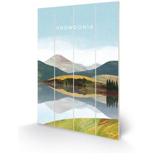 Henry Rivers - Snowdonia - Official 40 X 59cm Wooden Wall Art Print Henry Rivers - Snowdonia - Official 40 X 59cm Wooden Wall Art Print