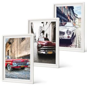 Coloray Compact Picture Set Stylish Wall Decoration Classic Cars In Cities White Frame Coloray Compact Picture Set Stylish Wall Decoration Classic Cars In Cities White Frame