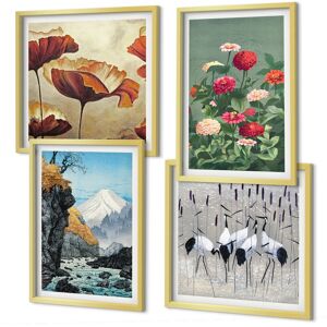 Coloray Framed Wall Art Bedroom Hallway Mountains Waterfall Birds Flowers Gold Frame Coloray Framed Wall Art Bedroom Hallway Mountains Waterfall Birds Flowers Gold Frame