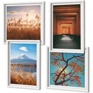 Coloray Matching Framed Pictures Home Wall Art Japanese Nature Landscapes White Frame Coloray Matching Framed Pictures Home Wall Art Japanese Nature Landscapes White Frame