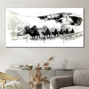 Coloray Canvas Print Painting Abstract Desert Animals Camel Picture Wall Art 140x70 Coloray Canvas Print Painting Abstract Desert Animals Camel Picture Wall Art 140x70