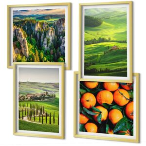 Coloray Gallery Wall Pictures Living Room Italian Countryside Oranges Nature Gold Frame Coloray Gallery Wall Pictures Living Room Italian Countryside Oranges Nature Gold Frame