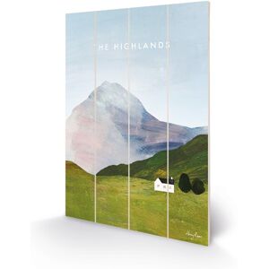 Henry Rivers - The Highlands - Official 40 X 59cm Wooden Wall Art Print Henry Rivers - The Highlands - Official 40 X 59cm Wooden Wall Art Print