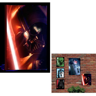 Divers Star Wars Darth Vader Photo Style Illuminated Canvas - Lighted Picture 60x40 Cm Divers Star Wars Darth Vader Photo Style Illuminated Canvas - Lighted Picture 60x40 Cm