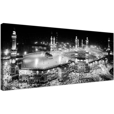 Official Wallfillers Design - Premium Product Black And White Islamic Canvas Art Prints - Muslim Hajj Kaaba Pilgrimage - Mecca Official Wallfillers Design - Premium Product Black And White Islamic Canvas Art Prints - Muslim Hajj Kaaba Pilgrimage - Mecca
