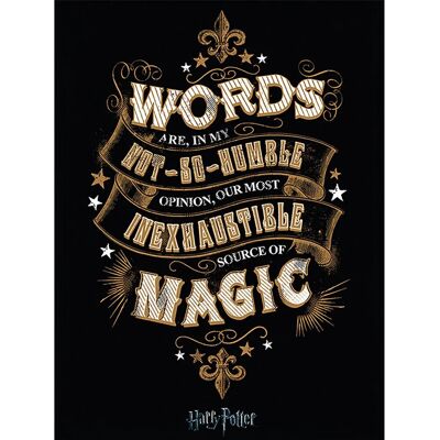 Harry Potter Canvas Print - Words Quote - Official 60 X 80 X 4cm Wall Art Harry Potter Canvas Print - Words Quote - Official 60 X 80 X 4cm Wall Art