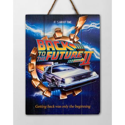 Back To The Future Wood Poster 2 30 X 40 Cm. Doctor Collector Back To The Future Wood Poster 2 30 X 40 Cm. Doctor Collector