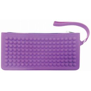 Tiger Purple Raised Dot Silicon Pencil Case - Make Up Bag Pencilcase Tiger Purple Raised Dot Silicon Pencil Case - Make Up Bag Pencilcase